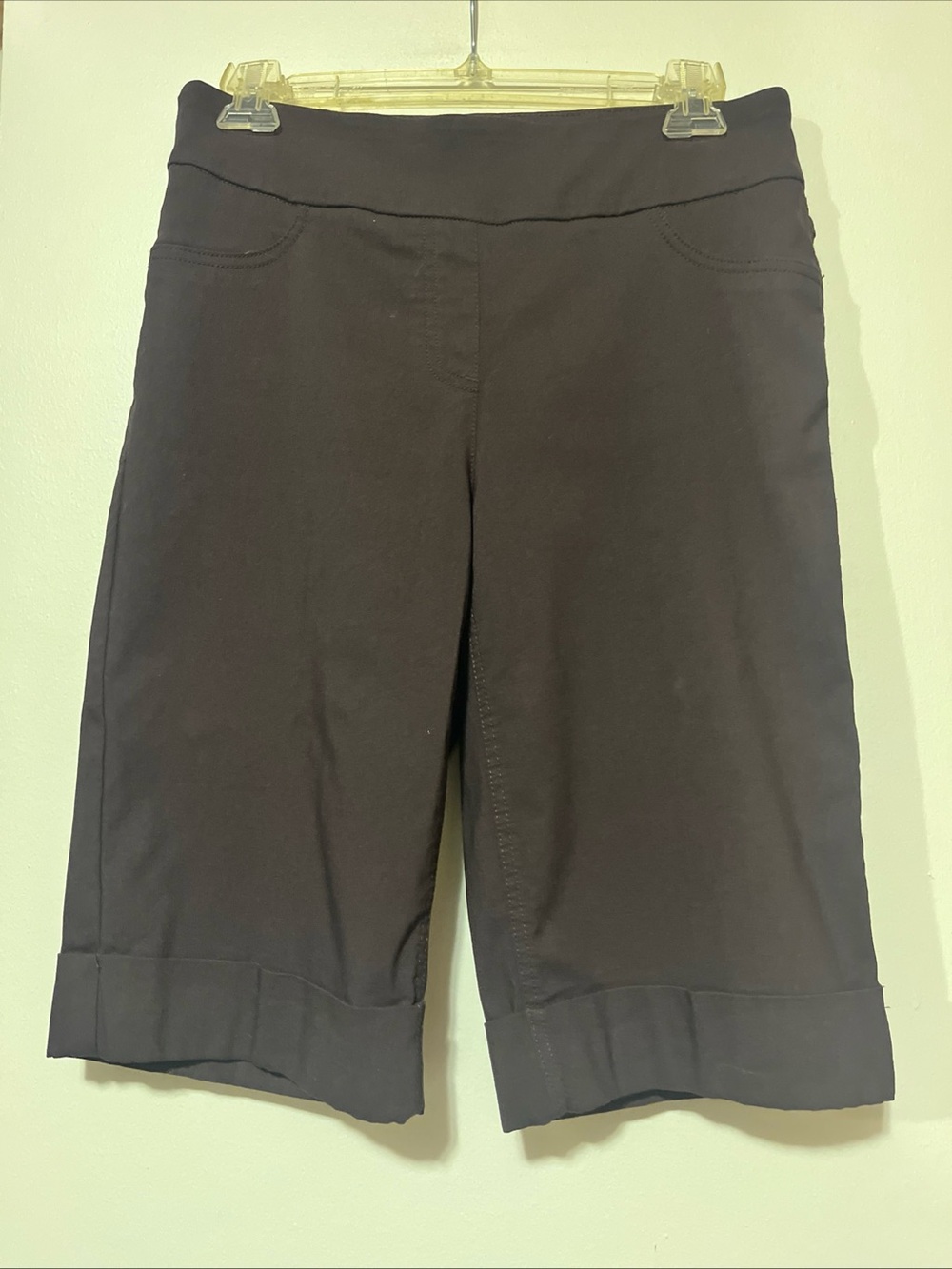 Westbound Brown Bermuda Shorts with Cuffed Hem
